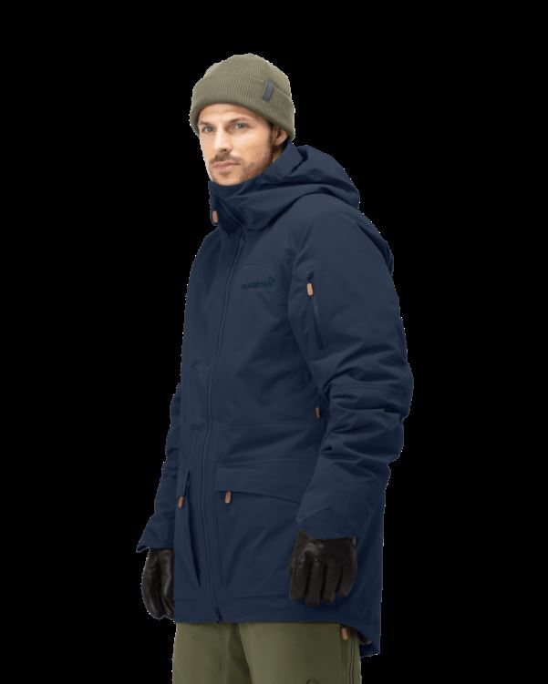 Norrona Heren Tamok Gore-tex Thermo80 Jas Indigo Nachtblauw