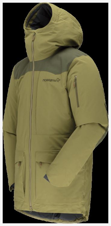 Norrona Heren Tamok Gore-tex Thermo80 Jas Olijfgroen