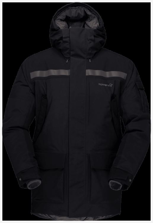 Unisex Gore-tex Down750 Parka Norrona Caviar Zwart