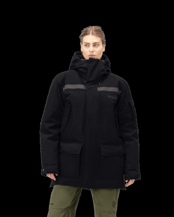 Unisex Gore-tex Down750 Parka Norrona Caviar Zwart
