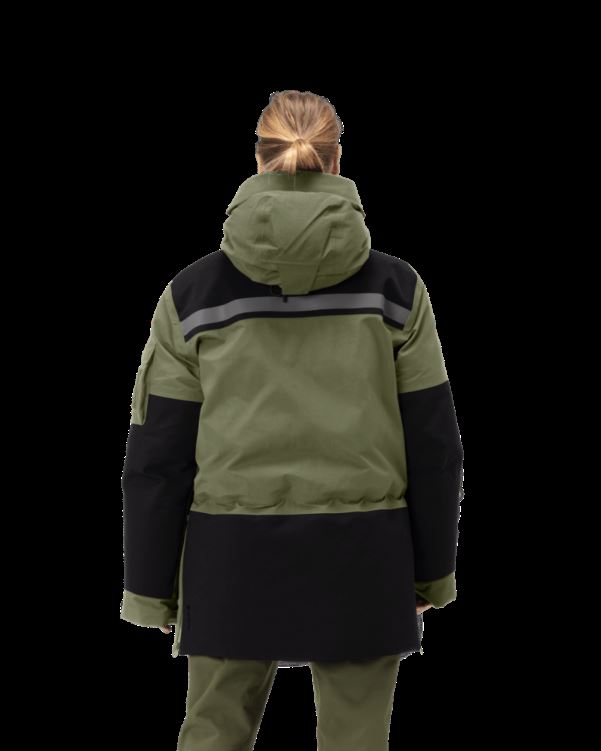 Unisex Gore-tex Down750 Norrona Parka Olijf Nacht