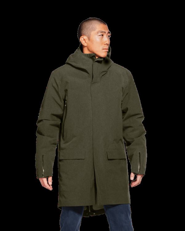 Norrona Oslo Gore-tex Down850 Heren Parka Olijf Nacht