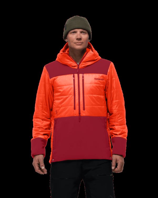 Norrona Heren Anorak Primaloft80 Lofoten Adrenaline/rabarber
