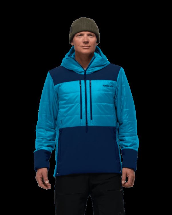 Norrona Heren Lofoten Primaloft80 Anorak Hawaiian Surf/indigo Night