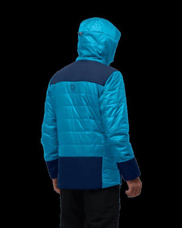 Norrona Heren Lofoten Primaloft80 Anorak Hawaiian Surf/indigo Night