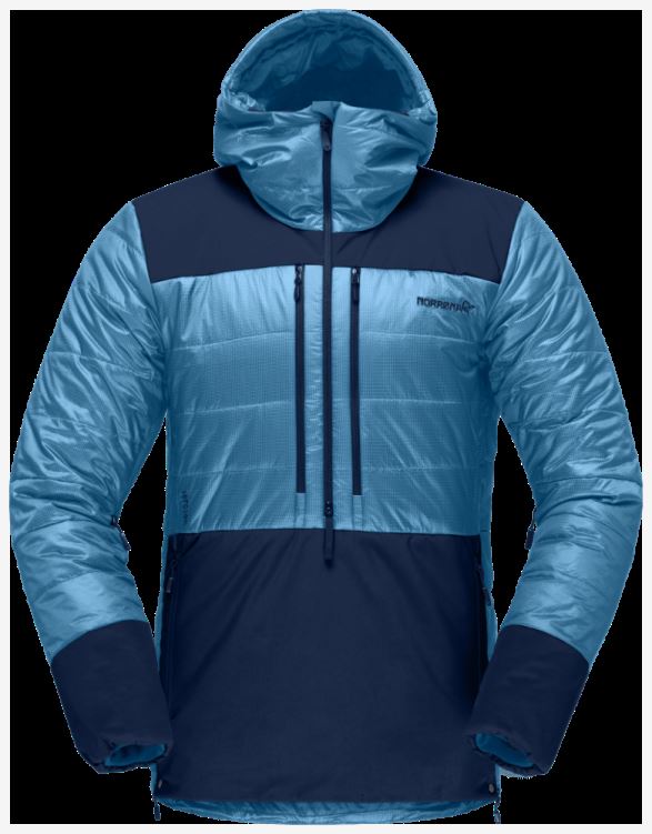 Norrona Heren Lofoten Primaloft80 Anorak Hawaiian Surf/indigo Night