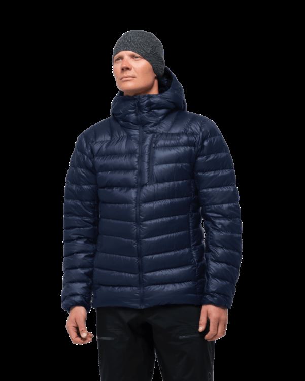 Norrona Heren Lyngen Down850 Capuchon Indigo Nachtblauw
