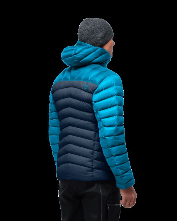 Norrona Heren Lyngen Down850 Hood Hawaiian Surf/indigo Night