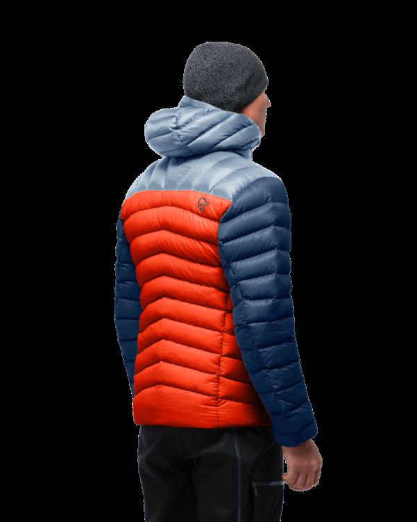 Norrona Heren Lyngen Down850 Capuchon Arednalin/blue Mist