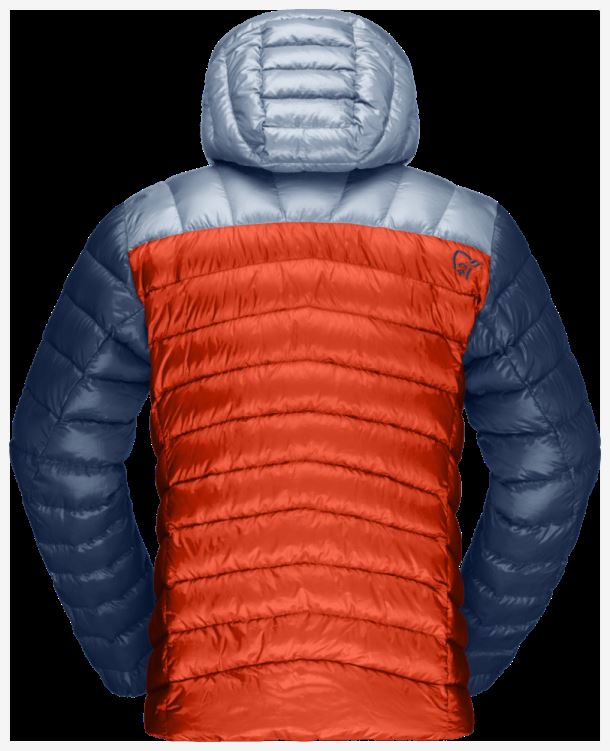 Norrona Heren Lyngen Down850 Capuchon Arednalin/blue Mist