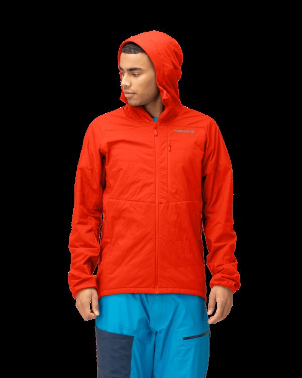 Norrona Heren Lyngen Alpha100 Zip Hood Adrenaline Rood