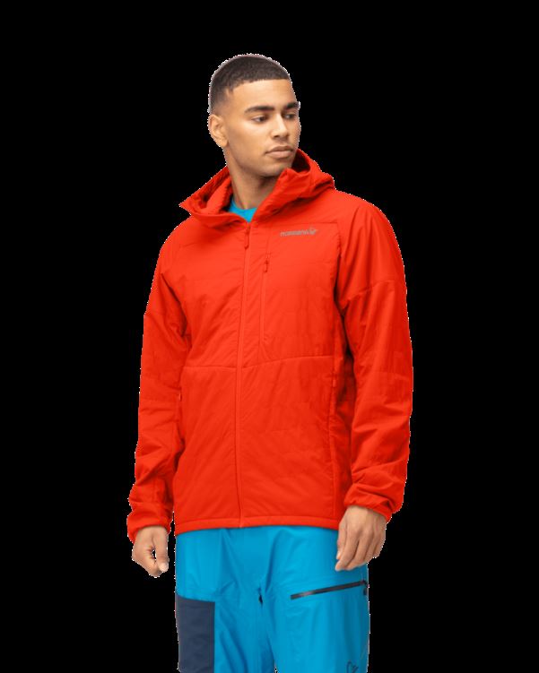 Norrona Heren Lyngen Alpha100 Zip Hood Adrenaline Rood