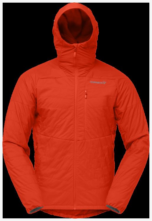 Norrona Heren Lyngen Alpha100 Zip Hood Adrenaline Rood