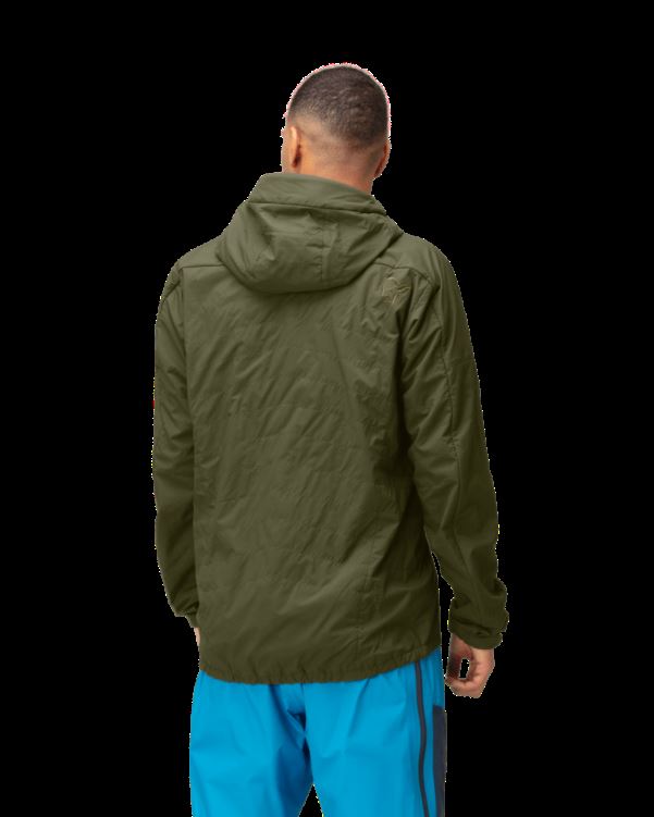 Norrona Heren Lyngen Alpha100 Zip Hood Olijfgroen Nacht