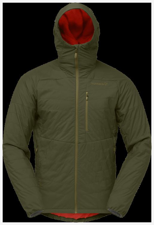 Norrona Heren Lyngen Alpha100 Zip Hood Olijfgroen Nacht