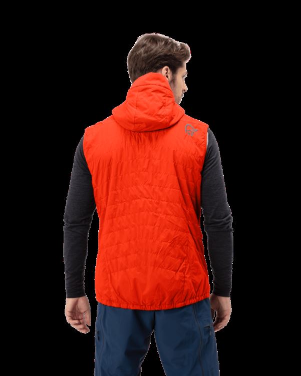 Norrona Heren Lyngen Alpha90 Vest Adrenaline Rood