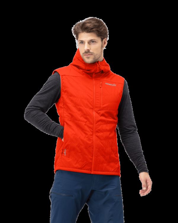 Norrona Heren Lyngen Alpha90 Vest Adrenaline Rood
