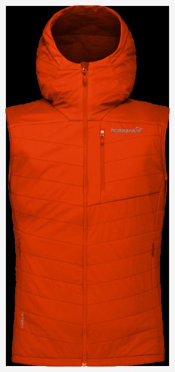 Norrona Heren Lyngen Alpha90 Vest Adrenaline Rood
