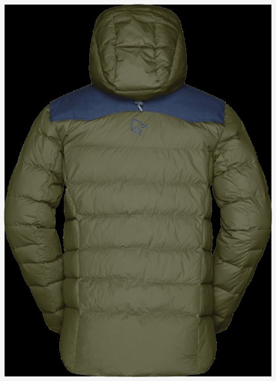 Norrona Heren Tamok Dons750 Jas Olijf Nacht