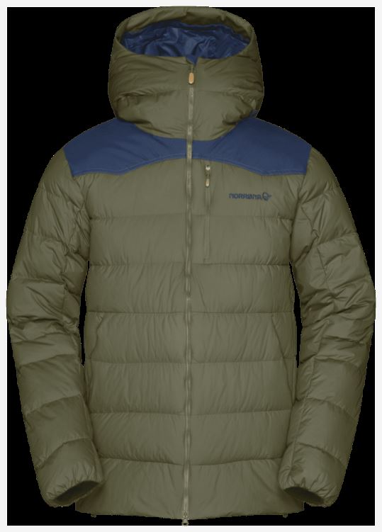 Norrona Heren Tamok Dons750 Jas Olijf Nacht