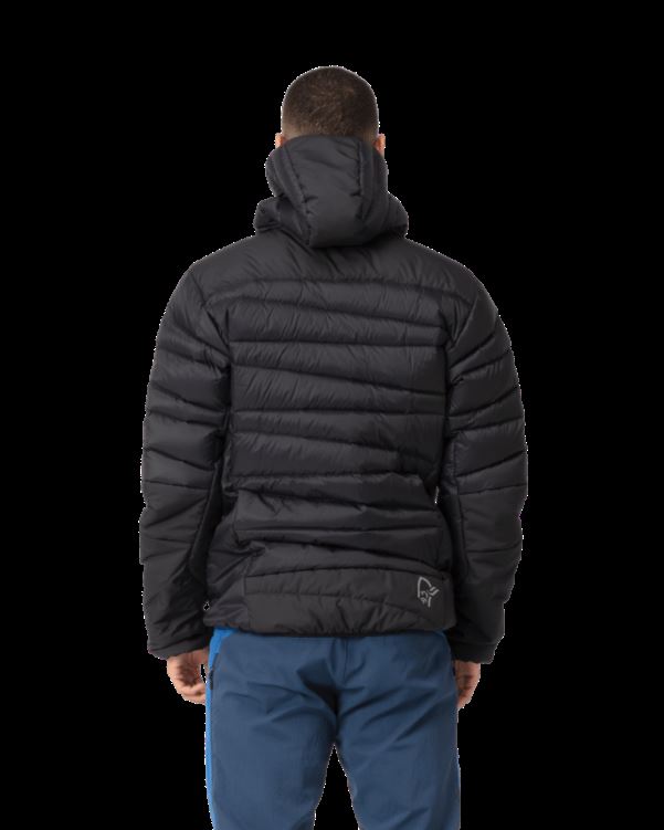 Norrona Heren Falketind Down750 Kap Kaviaar Zwart