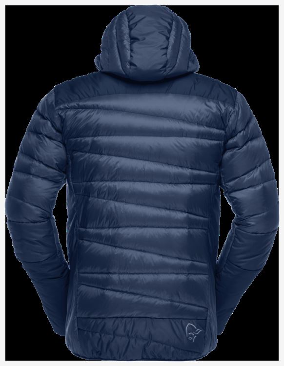 Norrona Heren Falketind Down750 Capuchon Indigo Nachtblauw