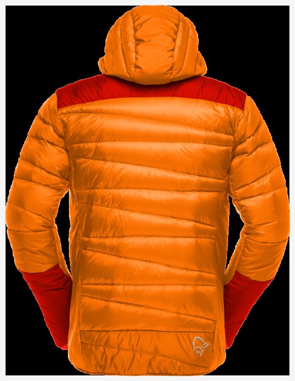 Norrona Heren Falketind Down750 Capuchon Oranje Popsicle/arednalin