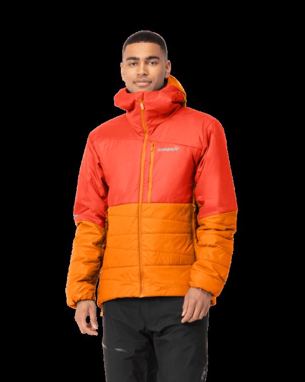 Norrona Heren Falketind Thermo60 Capuchon Arednalin/oranje Ijslolly