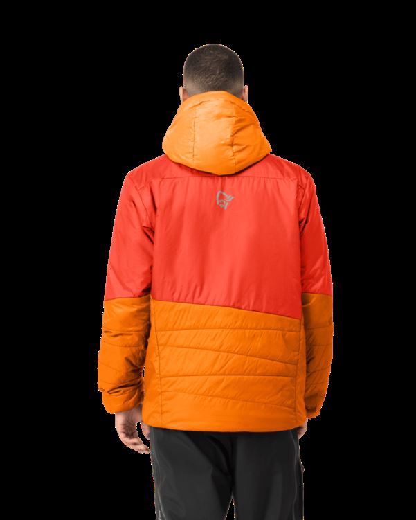 Norrona Heren Falketind Thermo60 Capuchon Arednalin/oranje Ijslolly