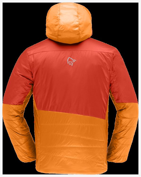 Norrona Heren Falketind Thermo60 Capuchon Arednalin/oranje Ijslolly