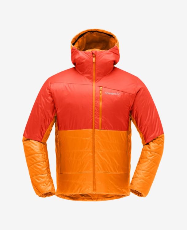 Norrona Heren Falketind Thermo60 Capuchon Arednalin/oranje Ijslolly