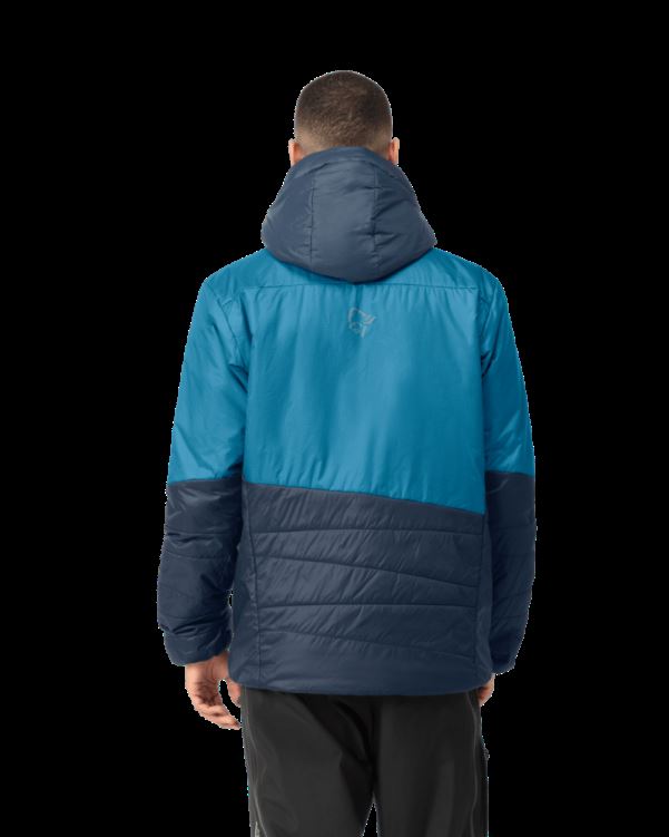 Heren Falketind Thermo60 Hood Hawaiian Surf/indigo Night Norrona