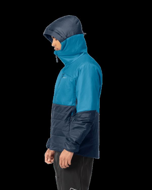 Heren Falketind Thermo60 Hood Hawaiian Surf/indigo Night Norrona
