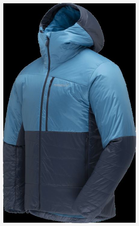Heren Falketind Thermo60 Hood Hawaiian Surf/indigo Night Norrona