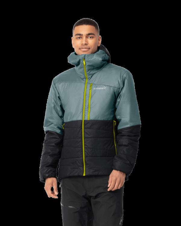 Norrona Heren Falketind Thermo60 Hood Noord Atlantic/caviar