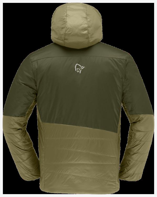 Norrona Heren Falketind Thermo60 Hood Olijf Nacht/olijf Drab