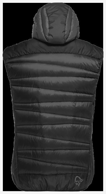 Norrona Heren Falketind Down750 Vest Kaviaar Zwart