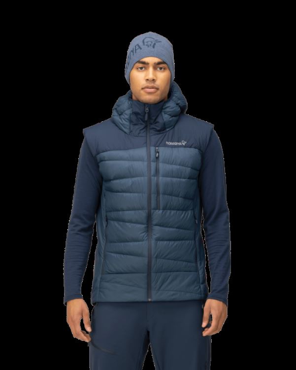 Norrona Heren Falketind Down750 Vest Indigo Nachtblauw