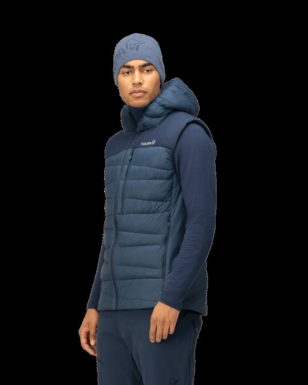 Norrona Heren Falketind Down750 Vest Indigo Nachtblauw