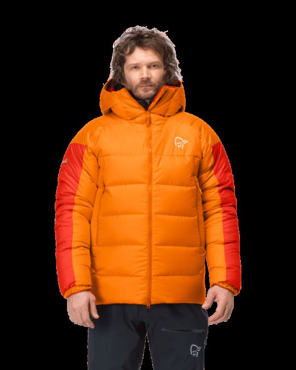 Norrona Heren Trollveggen Down850 Jack Oranje Popsicle/arednalin