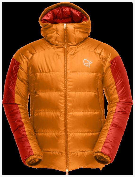 Norrona Heren Trollveggen Down850 Jack Oranje Popsicle/arednalin