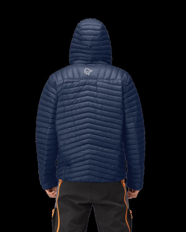 Norrona Trollveggen Superlight Down850 Herencapuchon Indigo Nachtblauw