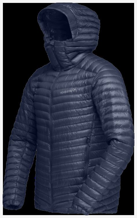 Norrona Trollveggen Superlight Down850 Herencapuchon Indigo Nachtblauw