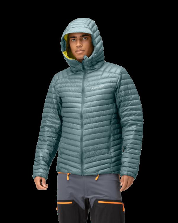Norrona Trollveggen Superlight Down850 Herencapuchon Noord Atlantic
