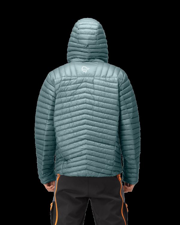 Norrona Trollveggen Superlight Down850 Herencapuchon Noord Atlantic