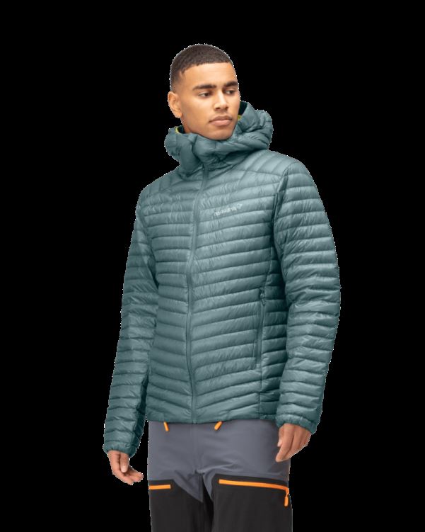 Norrona Trollveggen Superlight Down850 Herencapuchon Noord Atlantic