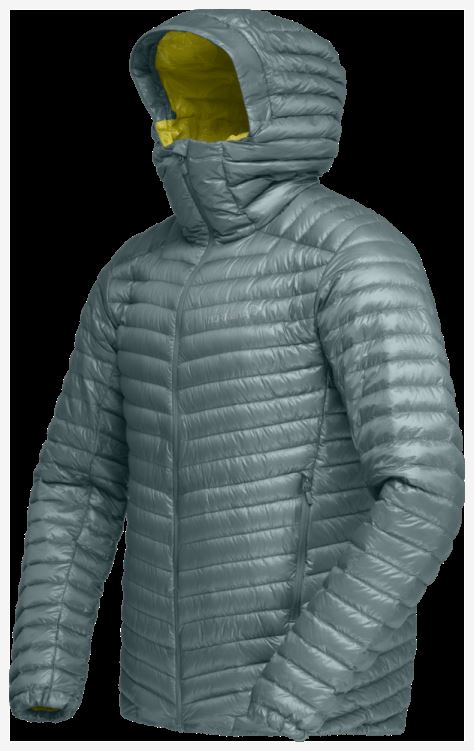 Norrona Trollveggen Superlight Down850 Herencapuchon Noord Atlantic