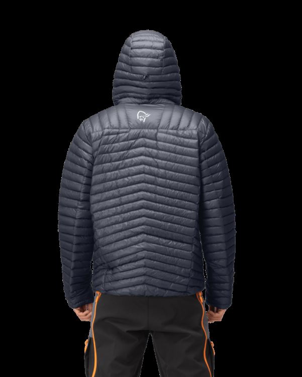 Norrona Heren Trollveggen Superlight Down850 Hood Cool Zwart