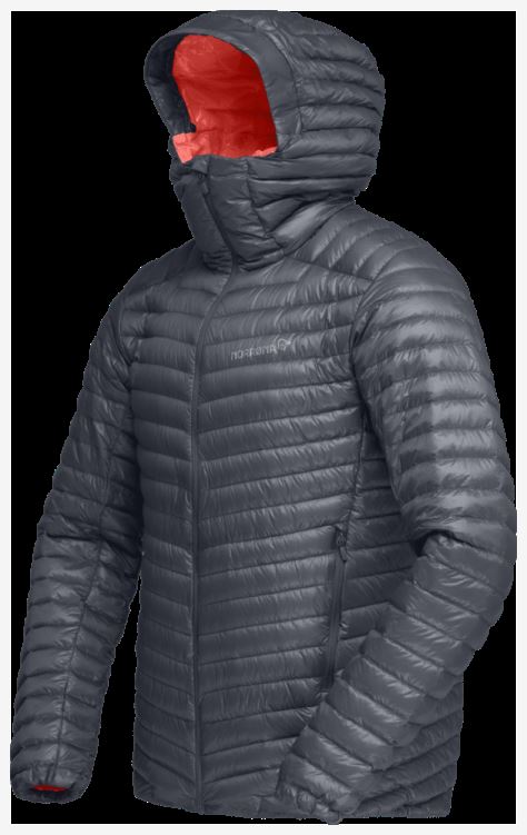 Norrona Heren Trollveggen Superlight Down850 Hood Cool Zwart