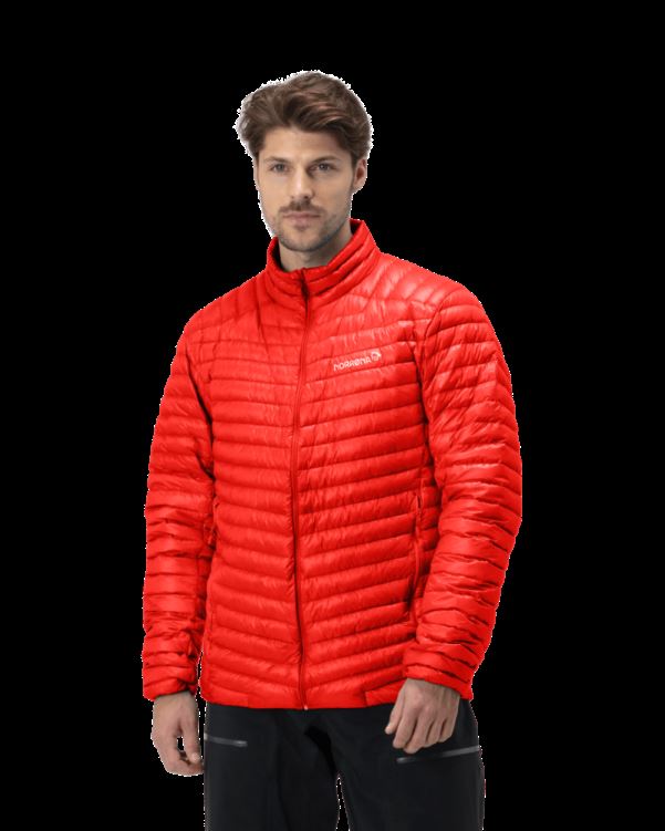 Norrona Trollveggen Superlight Down850 Herenjack Adrenaline Rood